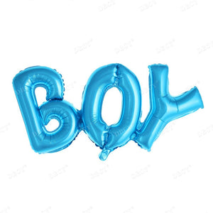 Boy & Girl Alphabet Letters Balloons Foil Balloons for Party Decoration, Pink, Blue