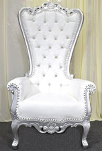 Load image into Gallery viewer, Queen or King Chair Silver
