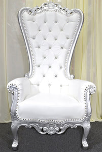 Queen or King Chair Silver