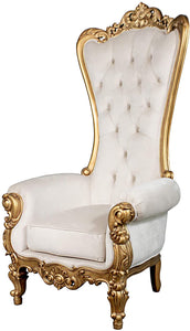 Queen or King Chair Gold