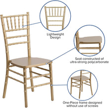 Load image into Gallery viewer, Gold Chiavari Chair
