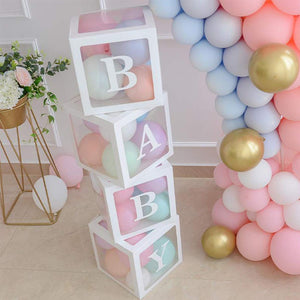 White Surprise Box For Baby Shower Birthday Party Balloon Decor Boxes