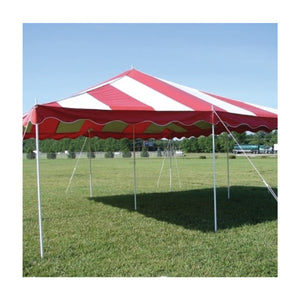 Canopy Tent - White & Red for rent