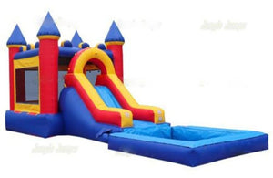 CASTLE SLIDE COMBO WITH POOL