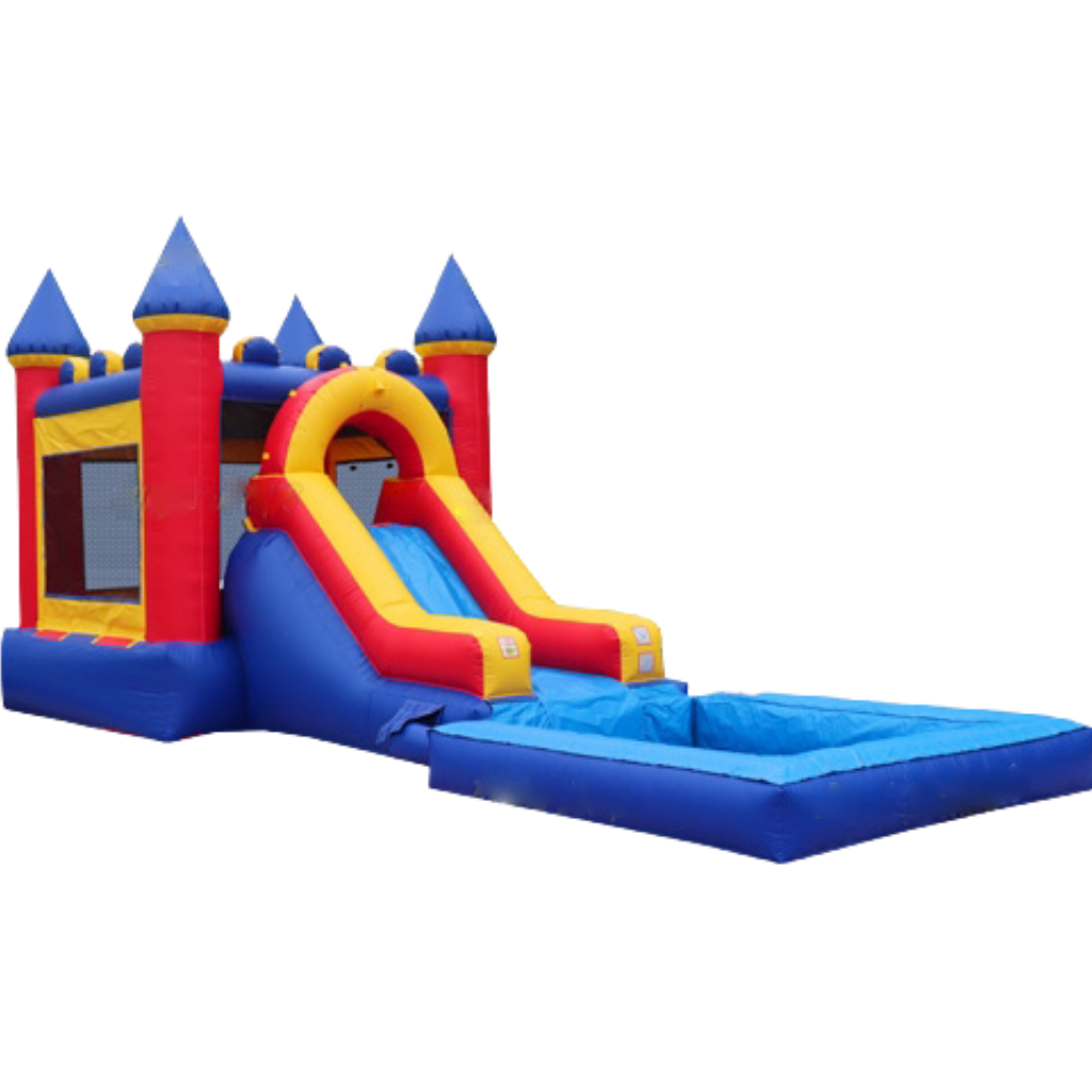 CASTLE SLIDE COMBO WITH POOL