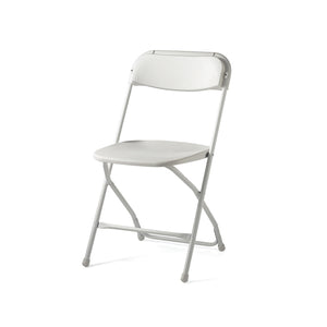 white folding chair for rent 