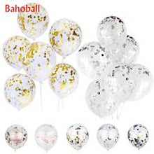 Load image into Gallery viewer, Silver Confetti Balloons 12 Pack  Premium 12 Inch Latex Party Balloons
