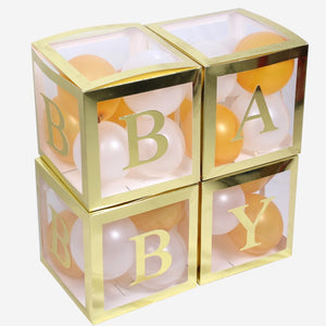 Custom BaBy Shower Favour Boxes Transparent Box For BaBy Bhower Centerpiece Decoration