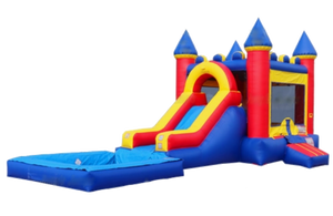 CASTLE SLIDE COMBO WITH POOL