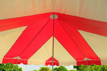 Load image into Gallery viewer, 20&#39; x 20&#39; Standard Canopy Pole Tent - Red &amp; White
