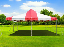 Load image into Gallery viewer, 20&#39; x 20&#39; Standard Canopy Pole Tent - Red &amp; White
