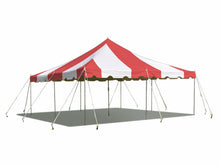 Load image into Gallery viewer, 20&#39; x 20&#39; Standard Canopy Pole Tent - Red &amp; White
