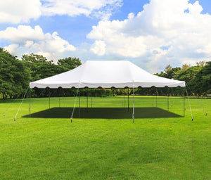 20' x 30'  Standard Canopy POLE TENT  - White FOR RENT