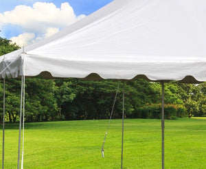 20' x 30'  Standard Canopy POLE TENT  - White FOR RENT